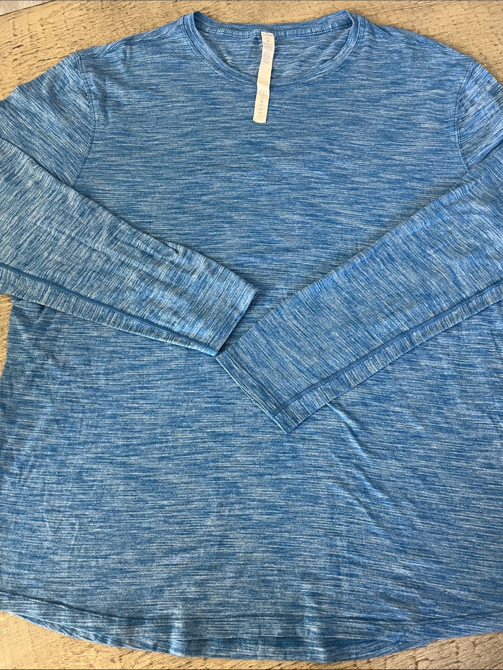 lululemon Heathered Blue Long Sleeve Tee XL